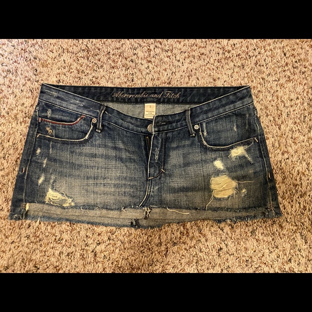 short jean skirt